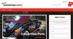 Desktop Screenshot of chucksconvertibleparts.com